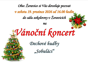 Plakát na vánoční koncert 2026